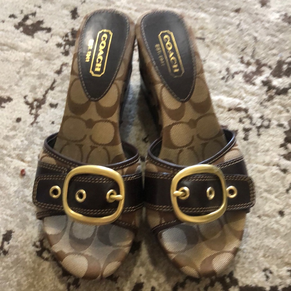 Coach Gretta Wedge EUC size 8